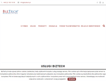 Tablet Screenshot of biztech.pl